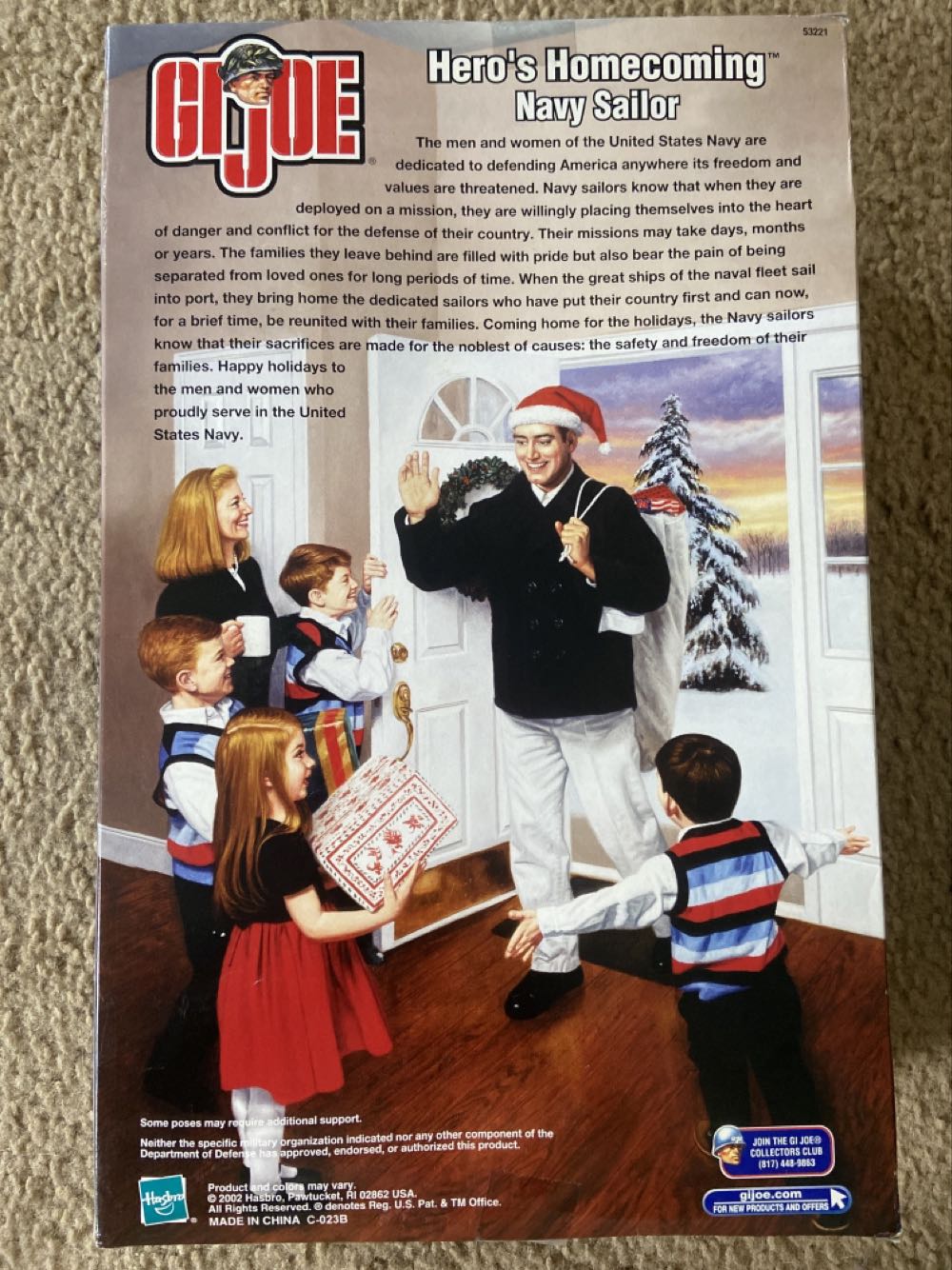 G.I. Joe - Hero’s Homecoming Navy Sailor (12in) - Hasbro (G.I. Joe - 12in Figures) action figure collectible [Barcode 076930532218] - Main Image 2