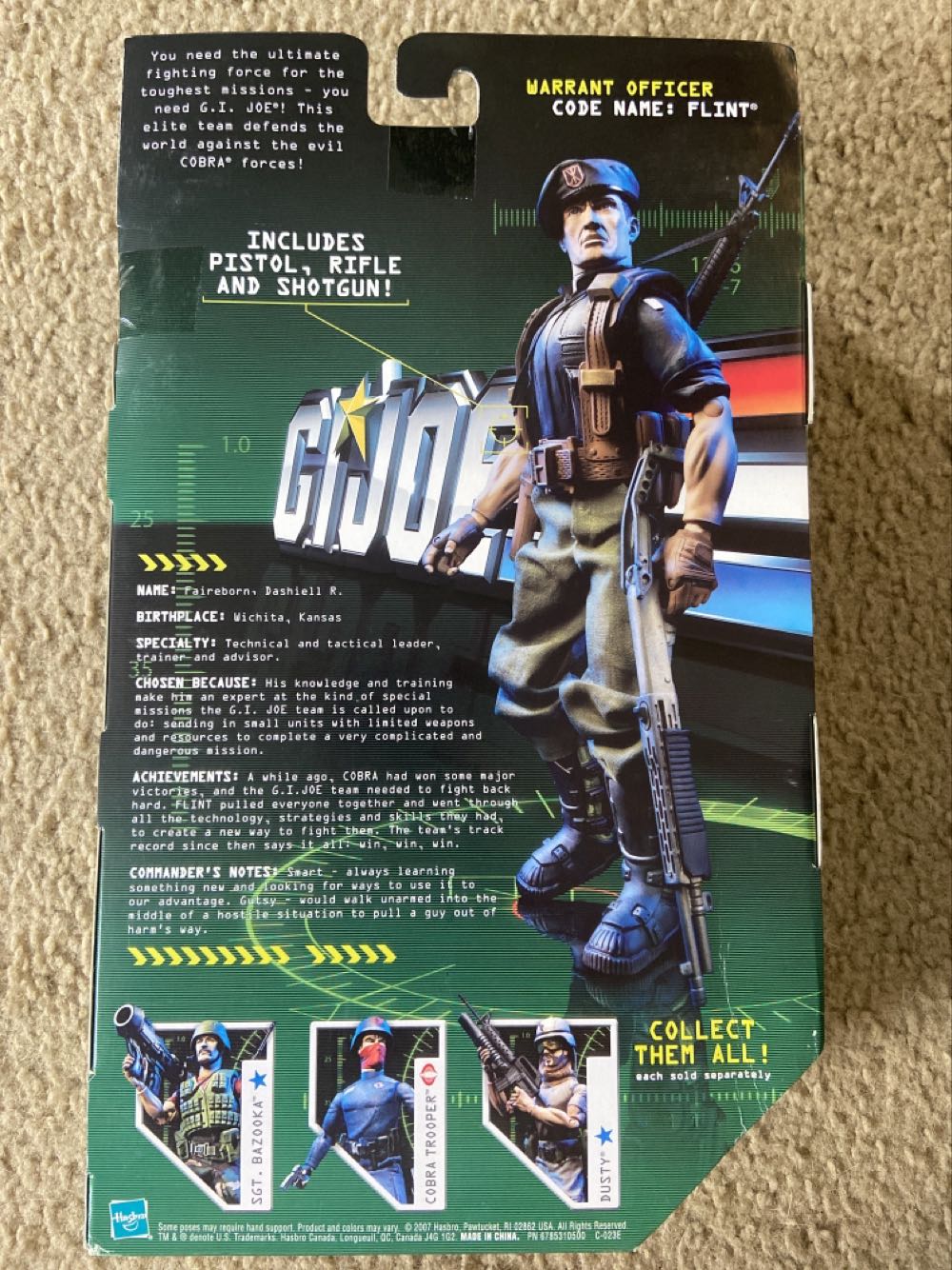 Flint - Hasbro (G.I. Joe) action figure collectible [Barcode 653569328643] - Main Image 2