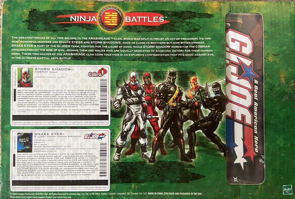 GI Joe Real American Hero Ninja Battles - Hasbro (GI Joe vs. Cobra) action figure collectible [Barcode 653569035312] - Main Image 2