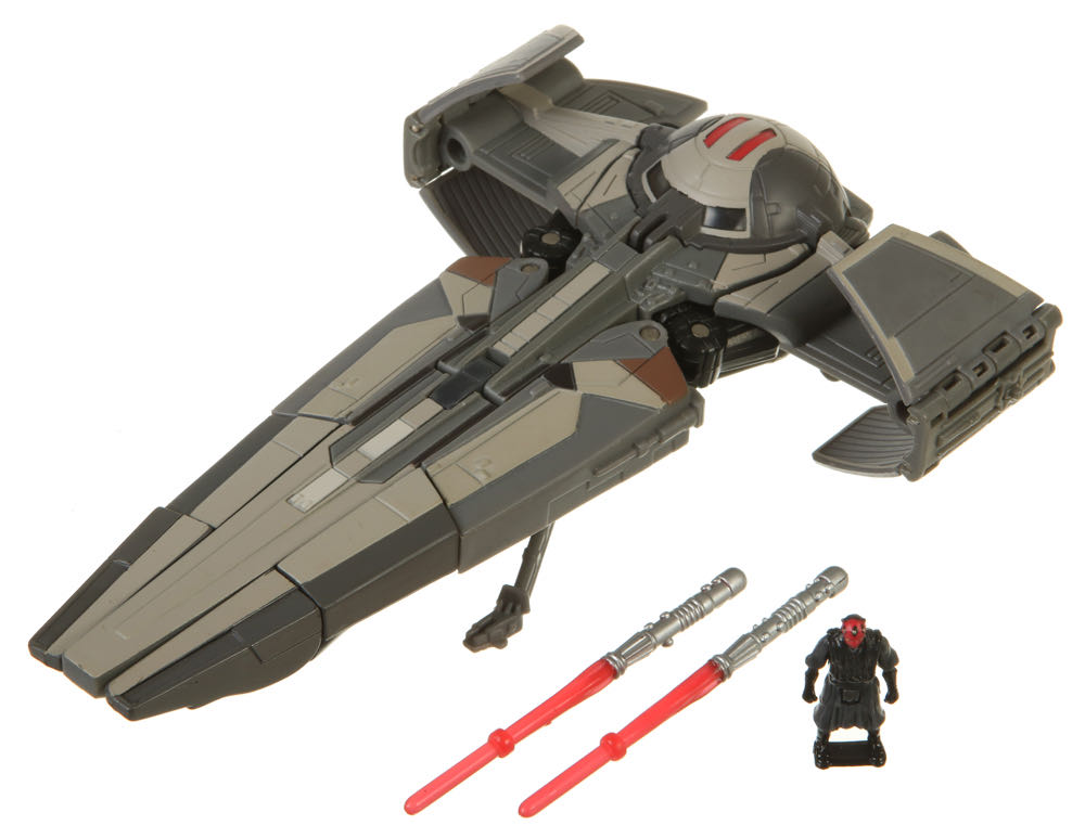 SW TF Darth Maul Sith Infiltrator - Hasbro (Star Wars Transformers Crossovers) action figure collectible [Barcode 653569131328] - Main Image 4