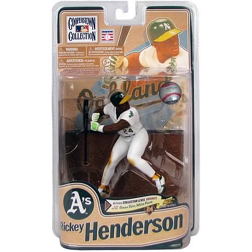 Rickey Henderson - McFarlane Toys (Cooperstown Collection Series 8) action figure collectible [Barcode 787926715668] - Main Image 2