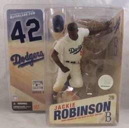 Mcfarlane MLB Brooklyn Dodgers Jackie Robinson - McFarlane Toys (Cooperstown Collection Series 3) action figure collectible [Barcode 787926712667] - Main Image 2
