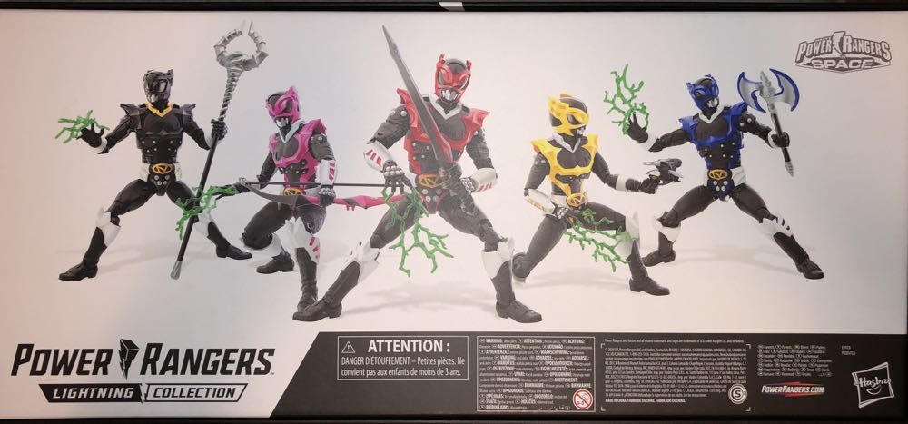 Power Rangers In Space Psycho Rangers 5 Pack - Hasbro (Power Rangers Lightning Collection) action figure collectible [Barcode 5010993727704] - Main Image 2