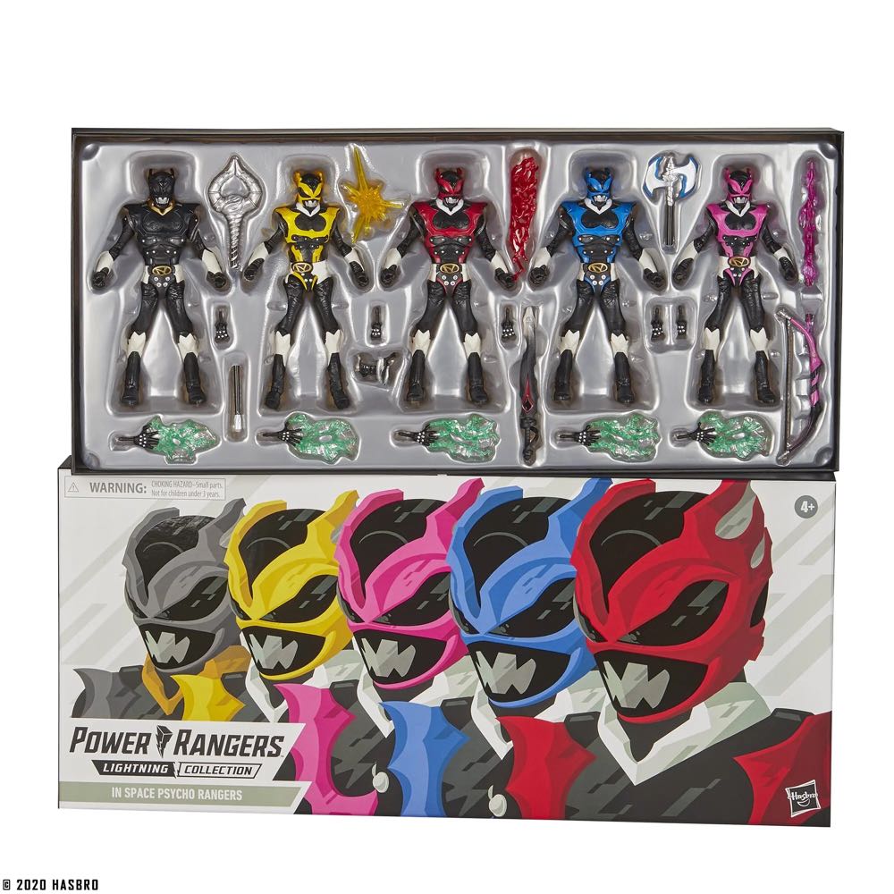 Power Rangers In Space Psycho Rangers 5 Pack - Hasbro (Power Rangers Lightning Collection) action figure collectible [Barcode 5010993727704] - Main Image 3