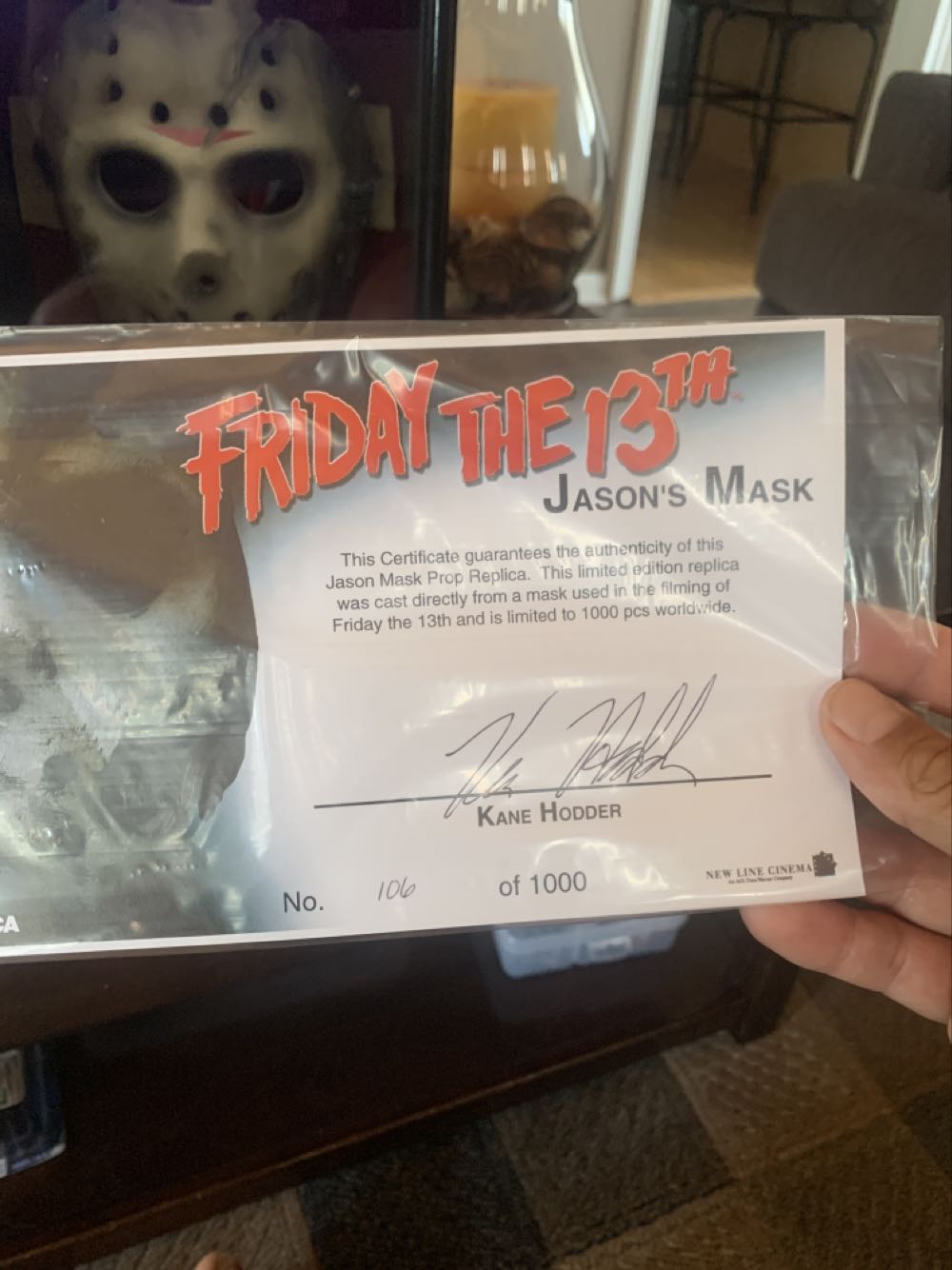 Friday The 13th- Jason Mask 1/1000 - Neca (Friday The 13th) action figure collectible [Barcode 634482397060] - Main Image 3
