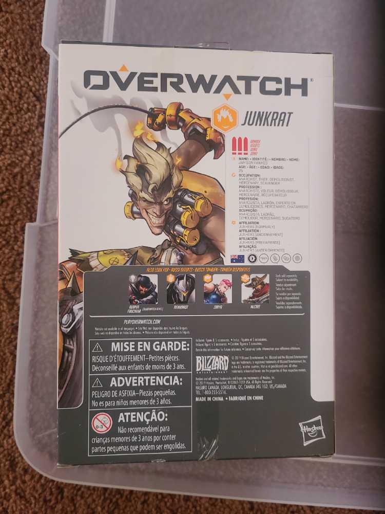 Junkrat - Hasbro (Overwatch) action figure collectible [Barcode 630509839407] - Main Image 2