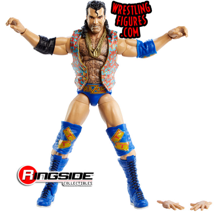 Razor Ramon - Mattel Wwe (WWE Mattel Elite Legends Series 7 Target Exclusive) action figure collectible [Barcode 887961906639] - Main Image 3