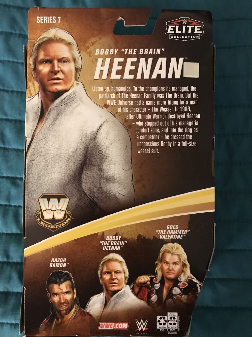 Bobby The Brain Heenan - Mattel Wwe (WWE Elite Legends Series 7) action figure collectible [Barcode 887961906622] - Main Image 2