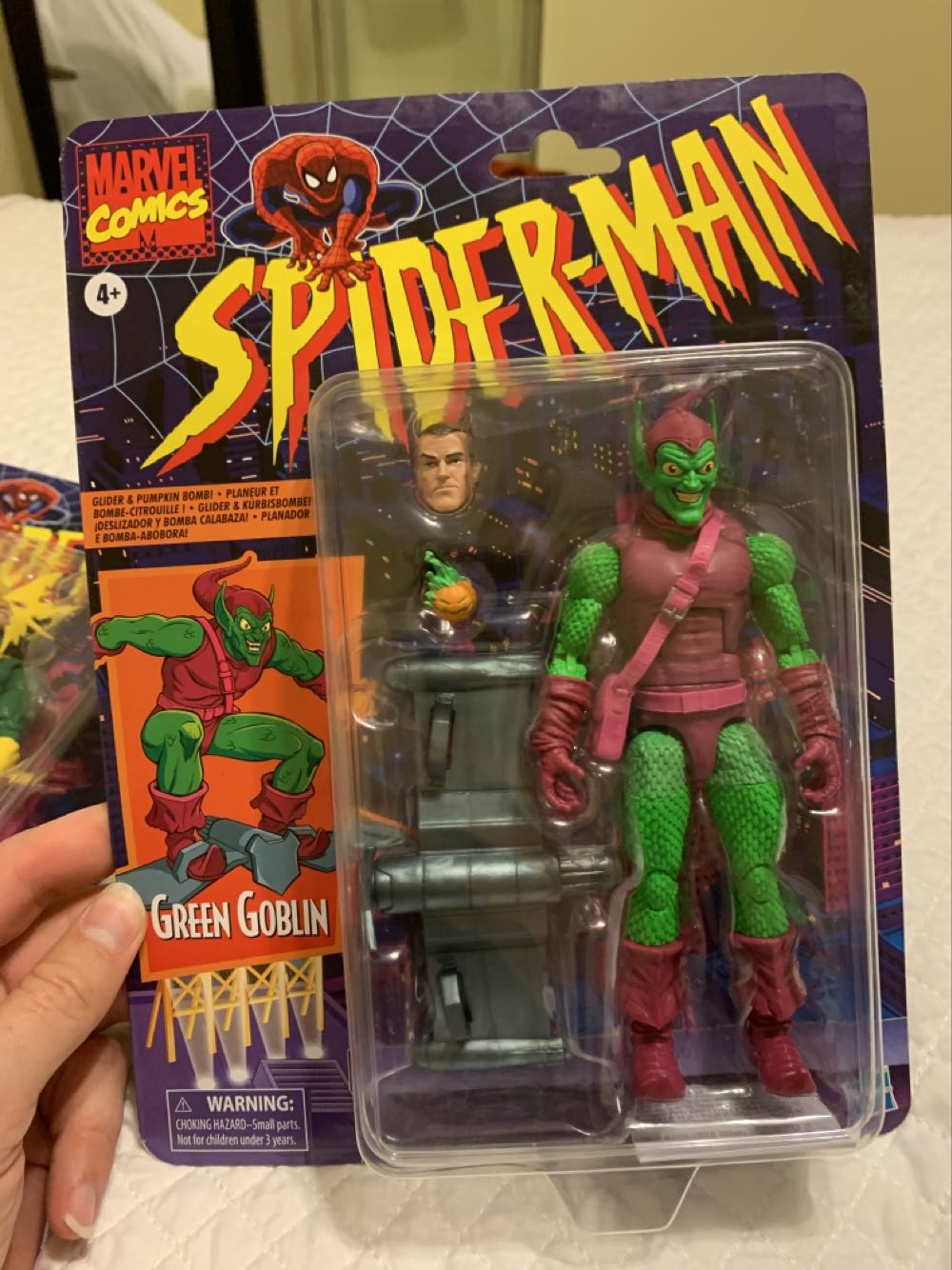 Marvel Spider-Man Retro Card Green Goblin - Hasbro (Marvel Legends Spider-Man Retro Wave) action figure collectible [Barcode 5010993715497] - Main Image 1