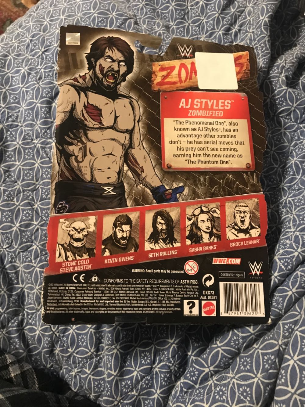 WWE: AJ Styles Zombie  (WWE Zombies) action figure collectible - Main Image 3