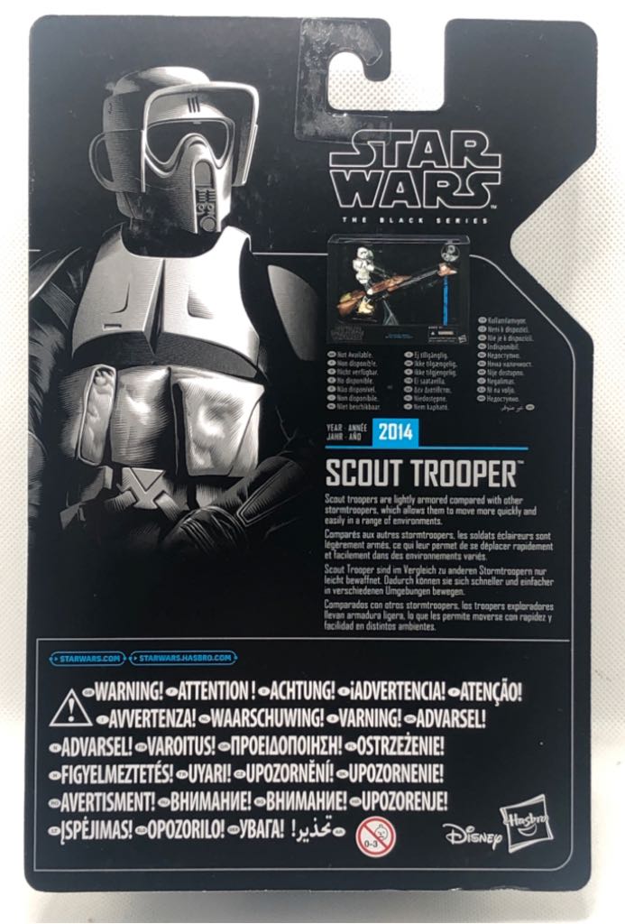 Scout Trooper - Hasbro (Star Wars Black 6” Archive) (Starwars Black 6 inch) action figure collectible [Barcode 5010993604647] - Main Image 2