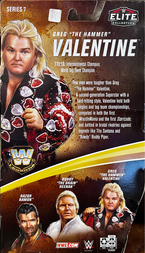 Greg ”The Hammer” Valentine Elite Target Series 7 - Mattel (WWE Legends Elite) action figure collectible [Barcode 887961906585] - Main Image 2