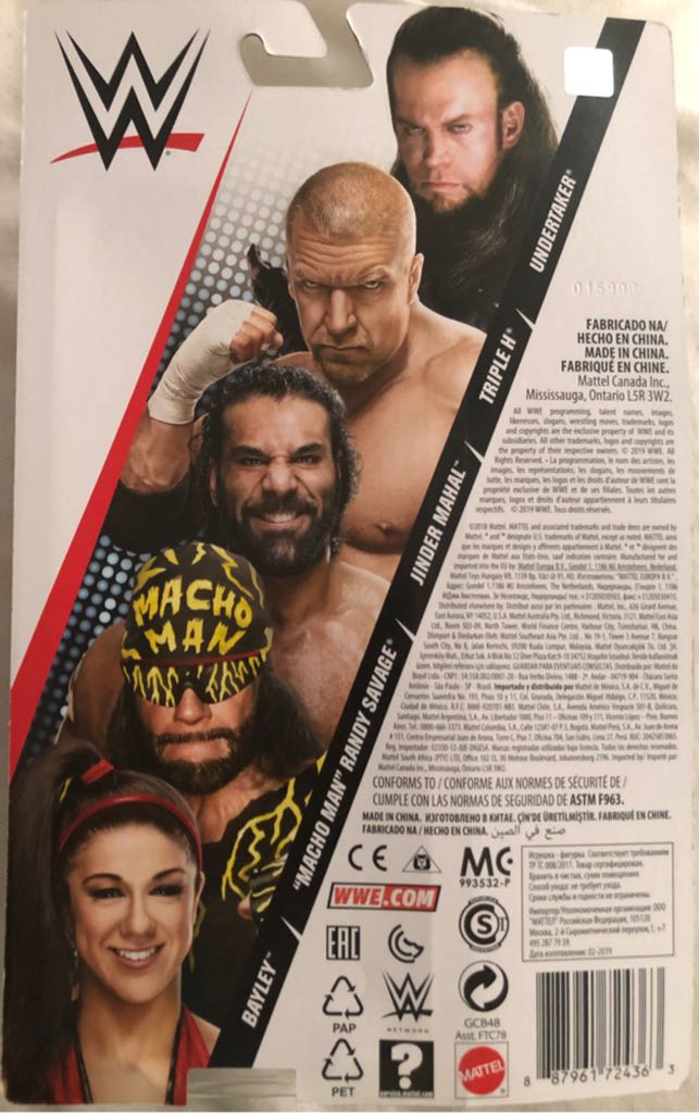 WWE Mattel Basic Series 93 “Macho Man” Randy Savage - Mattel (WWE Basic Series #93) action figure collectible [Barcode 887961724363] - Main Image 2