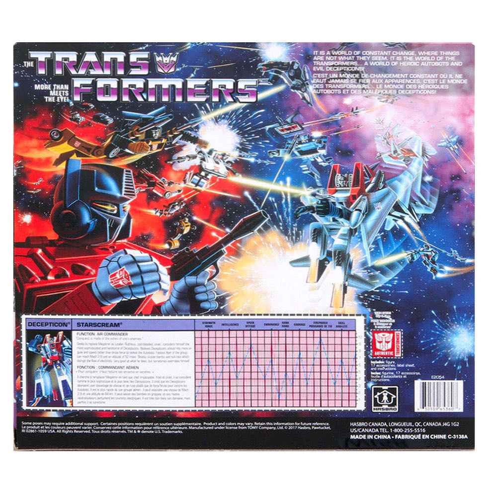 Transformers Walmart Exclusive Starscream - Hasbro (Transformers G1 Reissue) action figure collectible [Barcode 630509653607] - Main Image 4