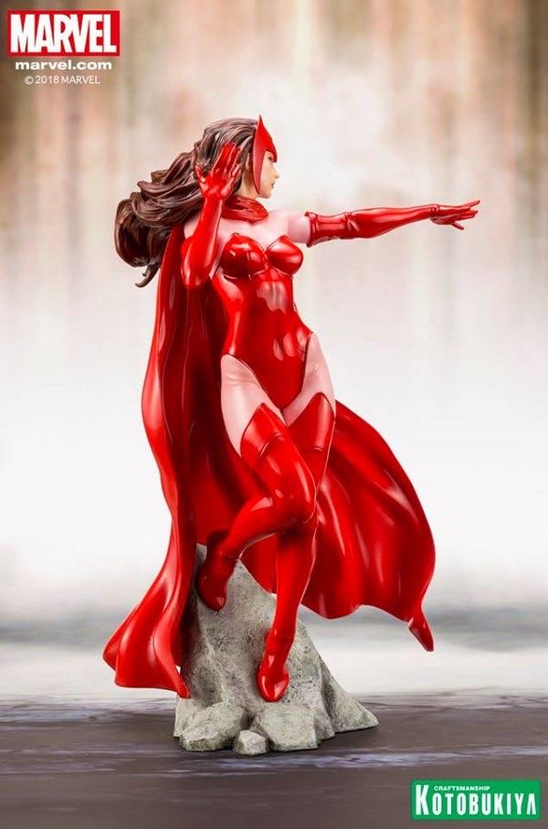Scarlet Witch: Marvel ARTFX Kotobukiya Statue - Kotobukiya (Marvel Avengers Series) action figure collectible [Barcode 190526012455] - Main Image 2