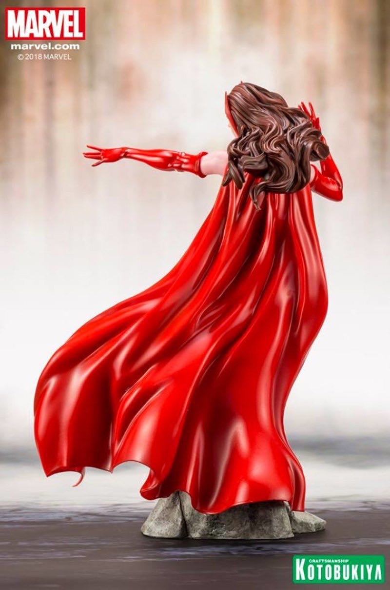 Scarlet Witch: Marvel ARTFX Kotobukiya Statue - Kotobukiya (Marvel Avengers Series) action figure collectible [Barcode 190526012455] - Main Image 3