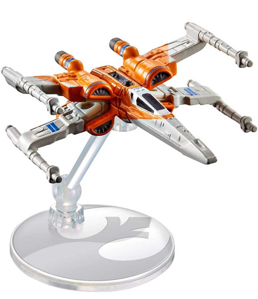 Hot Wheels Star Wars Vehicle Poe’s X-wing Fighter TROS - Hot Wheels from Mattel (Star Wars Hot Wheels) action figure collectible [Barcode 887961709445] - Main Image 3