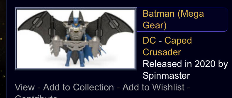 Spin Master Batman Mega Gear  action figure collectible - Main Image 1