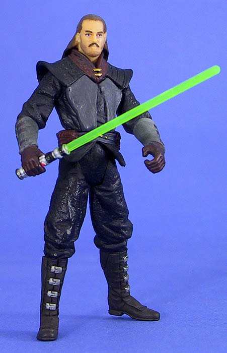 Qui-Gon Jinn (Jedi Training Gear) - Hasbro (Expanded Universe) action figure collectible [Barcode 076930845592] - Main Image 3