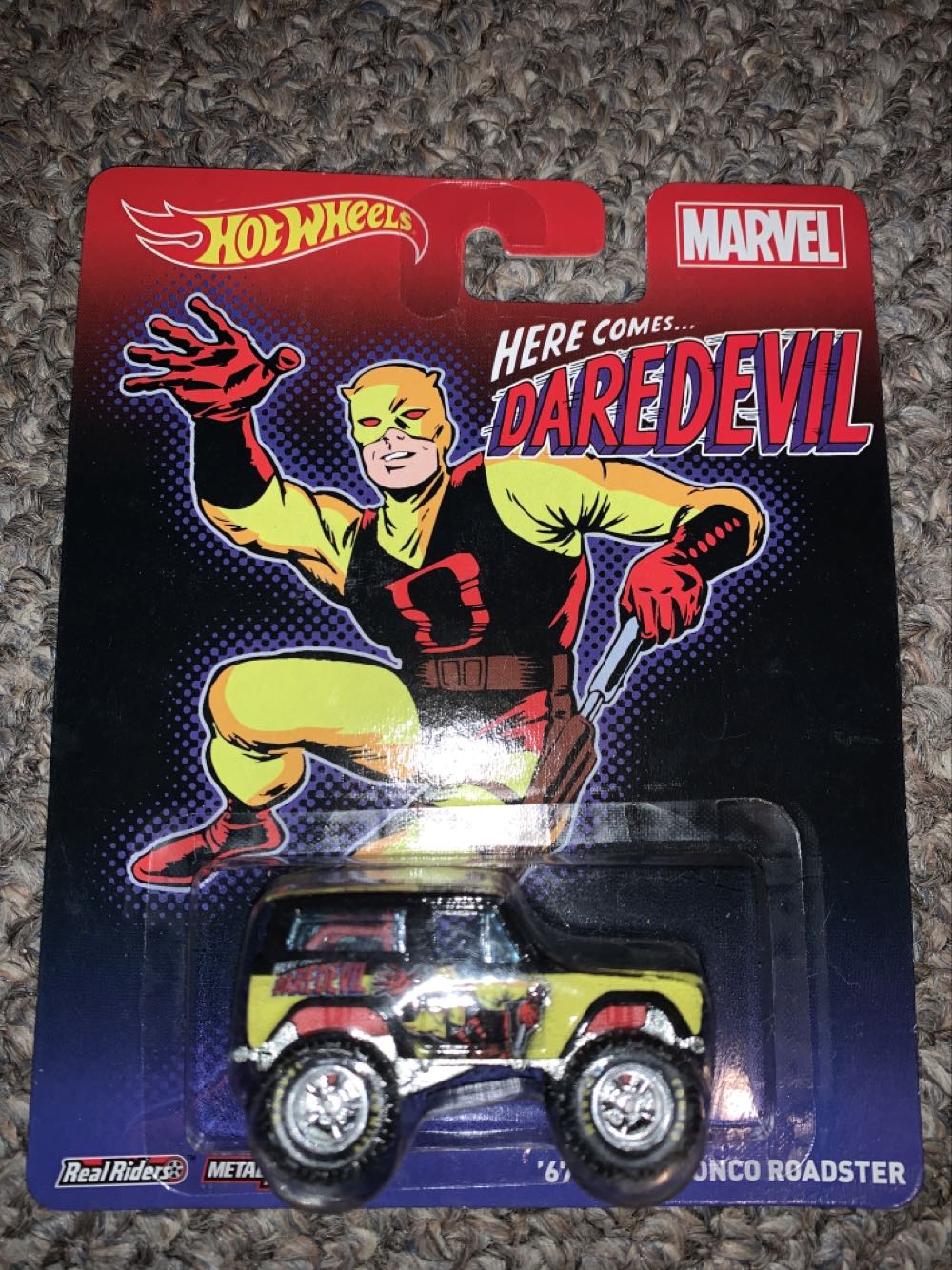 Hot Wheels Marvel Daredevil ‘67 Ford Bronco Roadster  action figure collectible [Barcode 746775170684] - Main Image 1