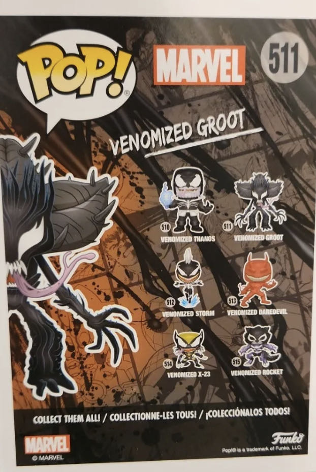 Guardians Of The Galaxy: Venomized Groot #511 - Funko (Venom Series) action figure collectible [Barcode 889698416931] - Main Image 2