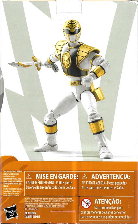 Mighty Morphin White Ranger - Hasbro (Power Rangers: Mighty Morphin) action figure collectible - Main Image 2