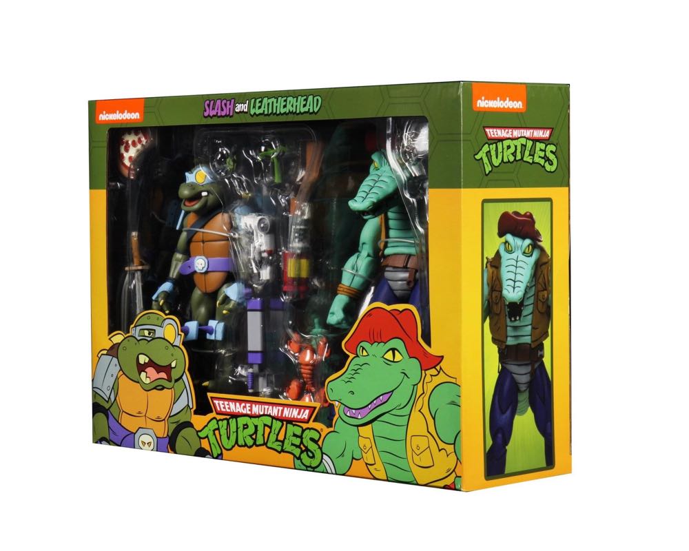 Leatherhead & Slash 2-Pack - Neca (Teenage Mutant Ninja Turtles) action figure collectible [Barcode 634482541227] - Main Image 2