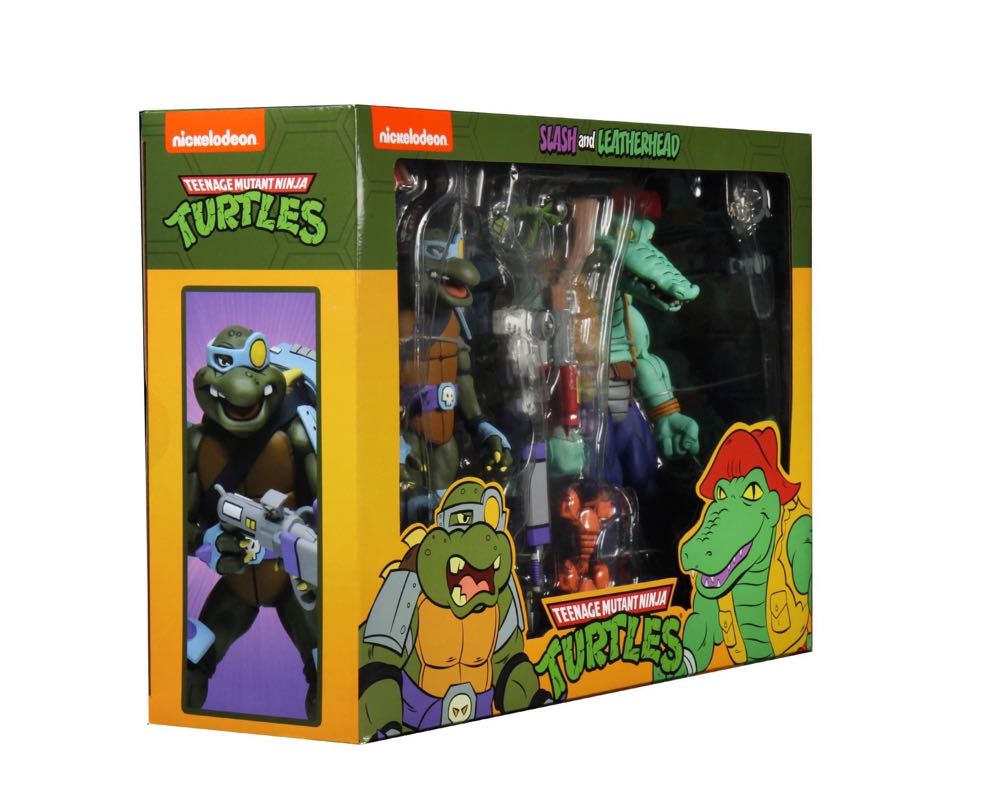 Leatherhead & Slash 2-Pack - Neca (Teenage Mutant Ninja Turtles) action figure collectible [Barcode 634482541227] - Main Image 3