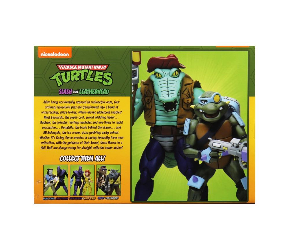 Leatherhead & Slash 2-Pack - Neca (Teenage Mutant Ninja Turtles) action figure collectible [Barcode 634482541227] - Main Image 4