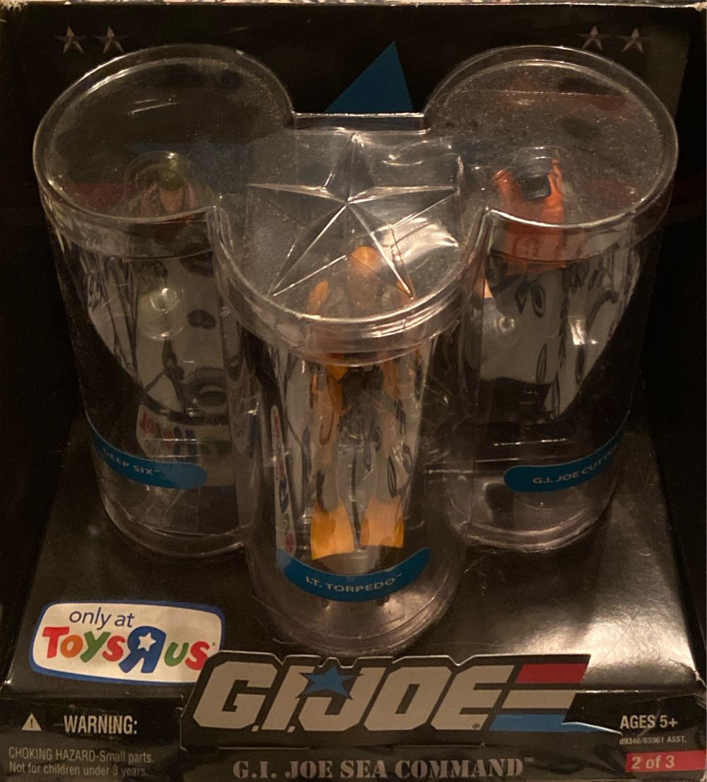G.I. Joe - Set 2 of 3 G.I. Joe Sea Command - Hasbro (G.I. Joe - 3 Pack) action figure collectible [Barcode 653569361459] - Main Image 4