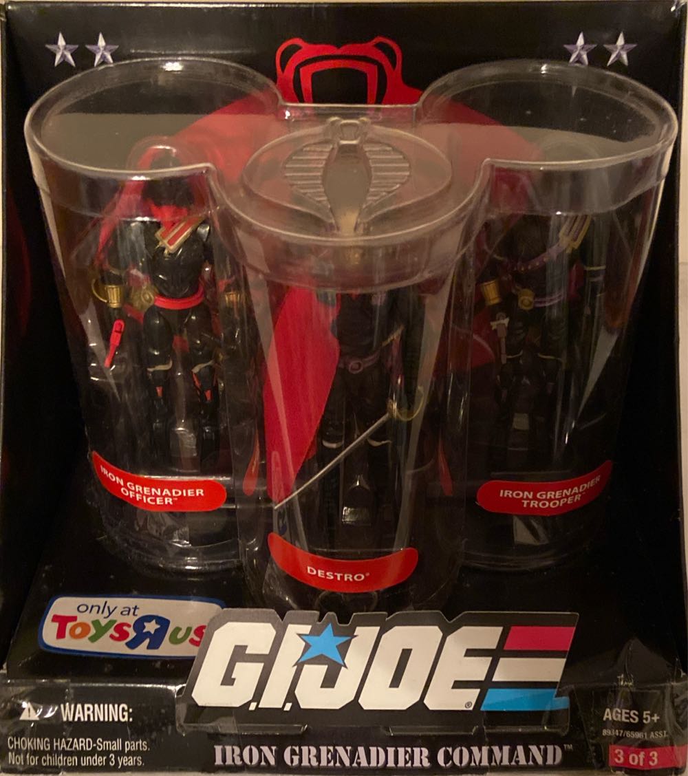 G.I. Joe - Set 3 of 3 Iron Grenadier Command 3 Pack - Hasbro (G.I. Joe - 3 Pack) action figure collectible [Barcode 653569361466] - Main Image 4