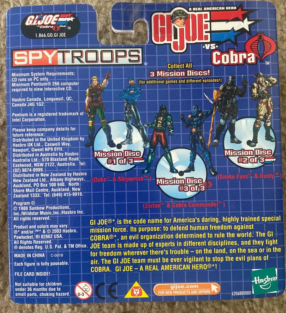 Shipwreck V5 - Hasbro - G.I. Joe (G.I. Joe vs Cobra: Spy Troops) action figure collectible [Barcode 076930554357] - Main Image 2