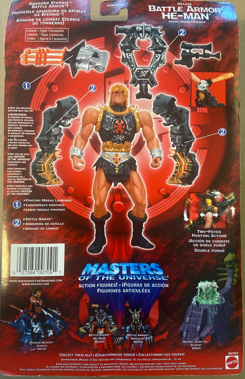 Masters Of The Universe: He-Man (Battle Armor) - Mattel (Masters Of The Universe) action figure collectible [Barcode 027084007091] - Main Image 2