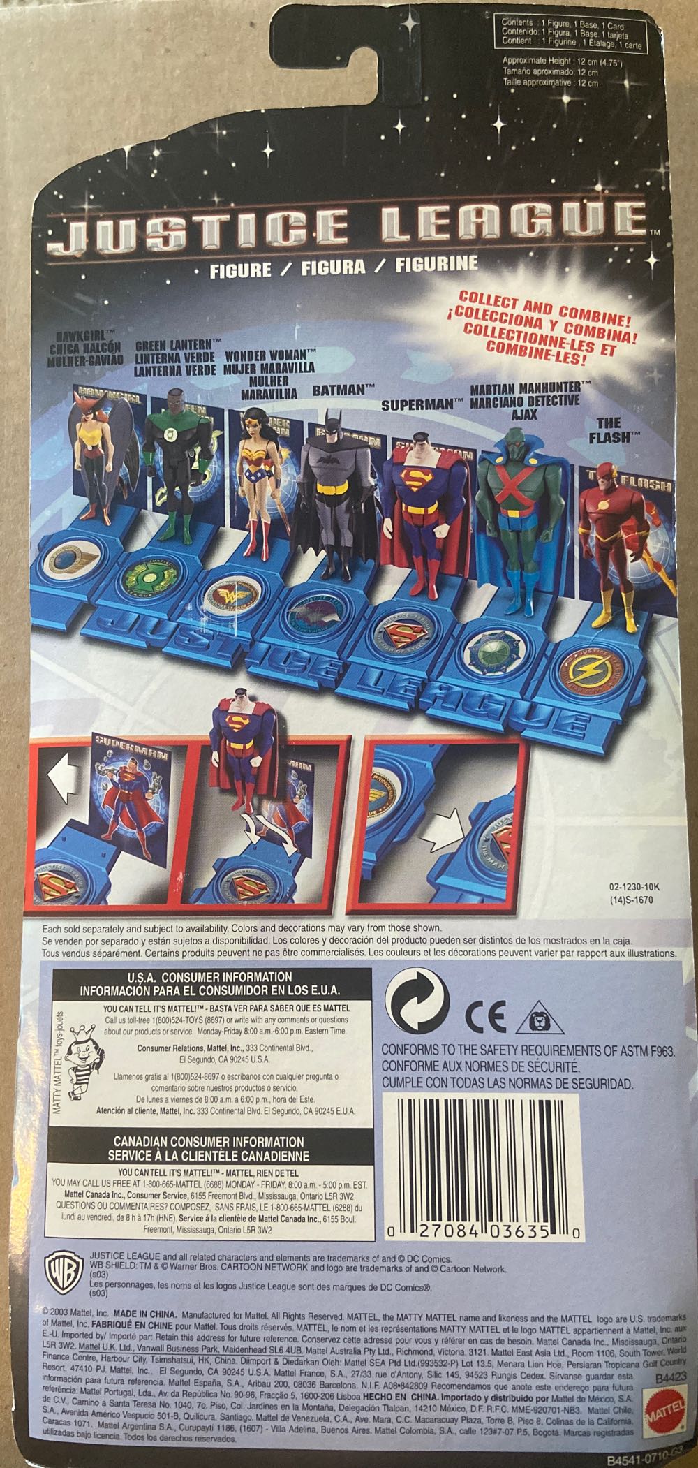 Justice League: Martian Manhunter - Mattel / DC Universe (DC Universe Justice League) action figure collectible [Barcode 027084036350] - Main Image 2