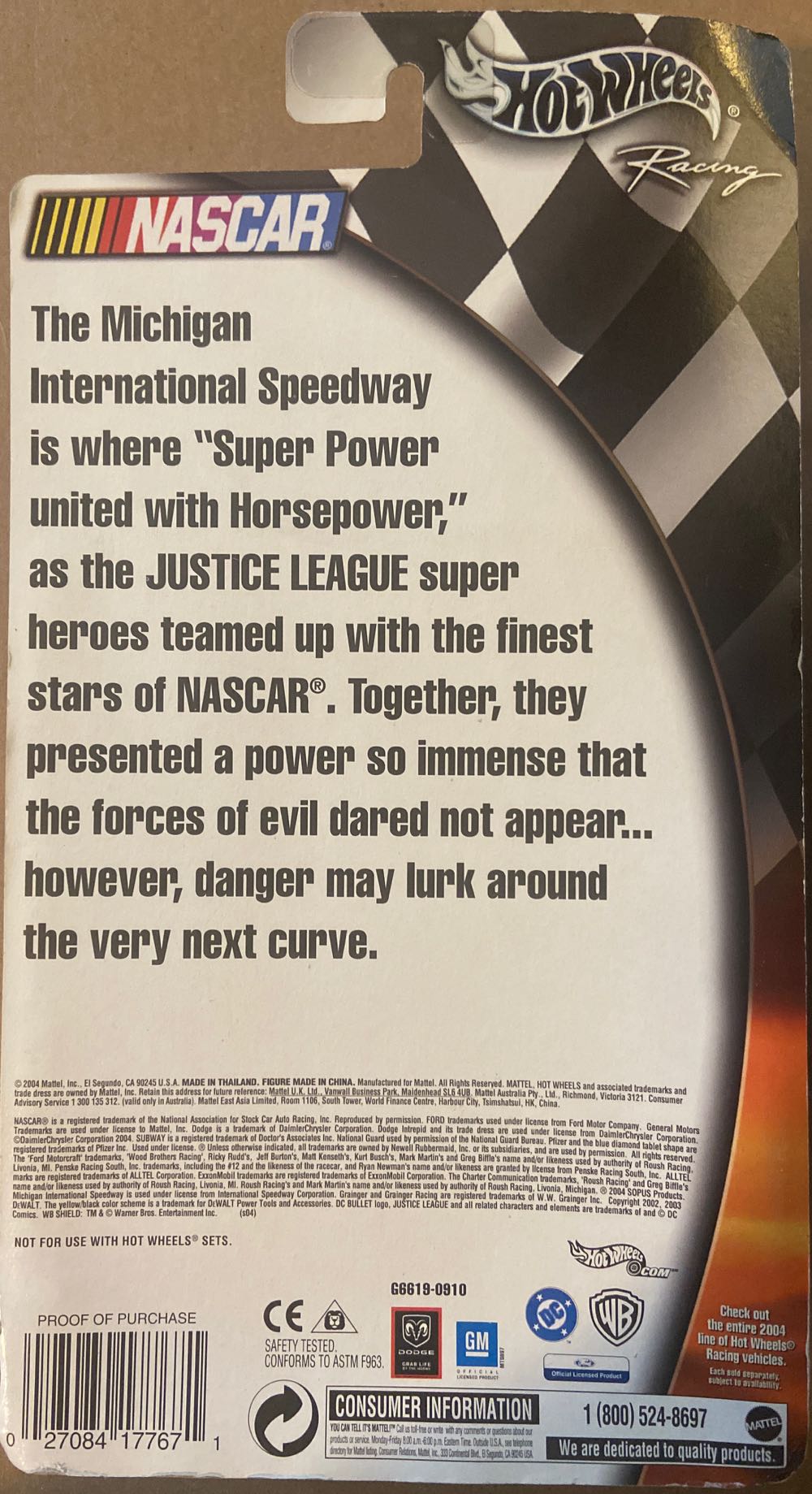 Justice League/Hot Wheels: Superman / Kurt Busch - Mattel (Justice League / Hot Wheels) action figure collectible [Barcode 027084177671] - Main Image 2