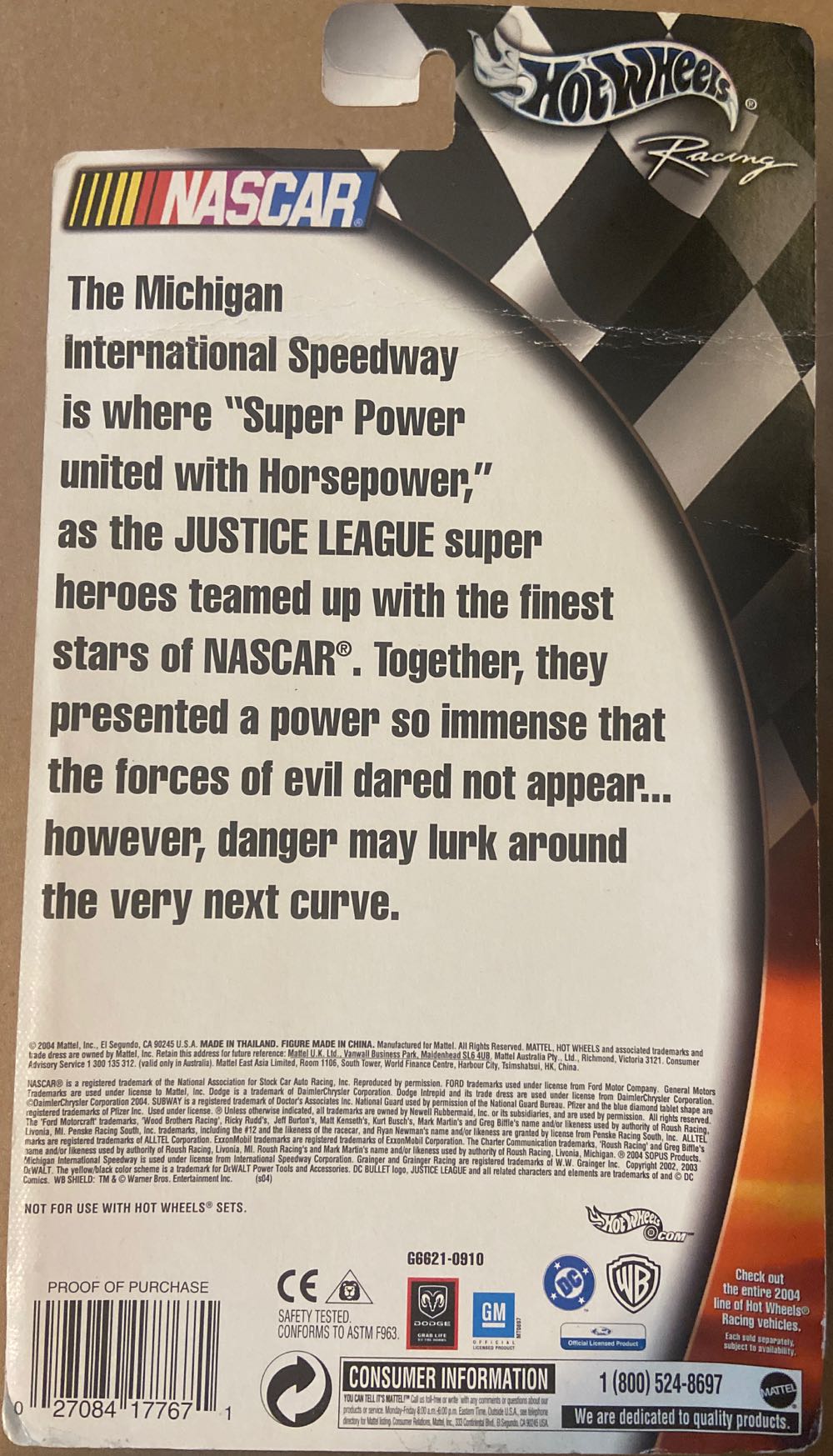 Justice League/Hot Wheels: Green Lantern / Jeff Burton - Mattel (Justice League / Hot Wheels) action figure collectible [Barcode 027084177671] - Main Image 2