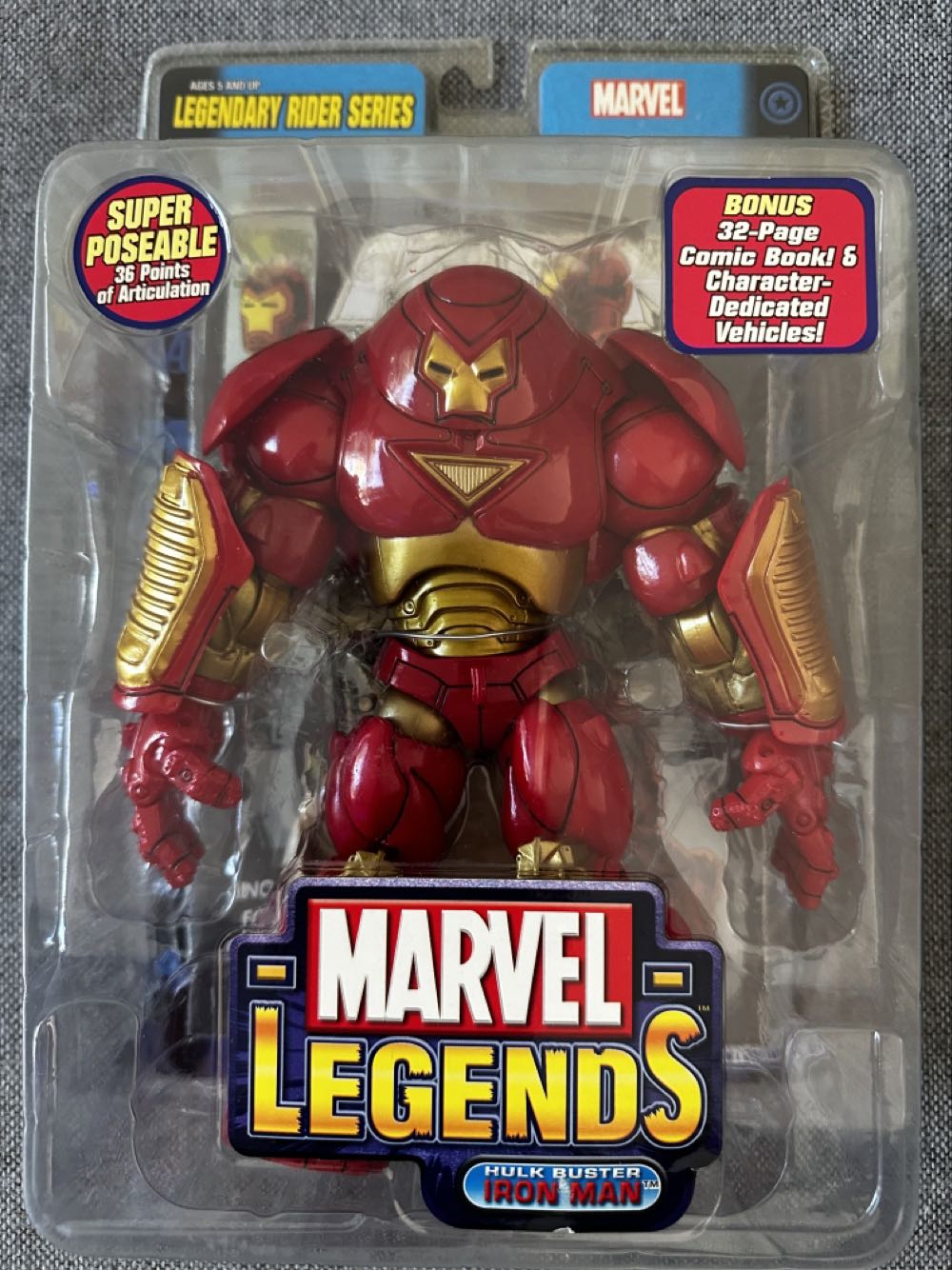 Toybiz Marvel Legends Legendary Riders Series Hulk Buster Iron Man - ToyBiz - Marvel (Marvel Legends Legendary Riders) action figure collectible [Barcode 086892711583] - Main Image 3