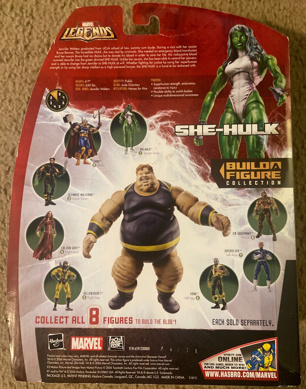 Marvel Legends Blob BAF She-Hulk - Hasbro - Marvel (Marvel Legends - Blob Series) action figure collectible [Barcode 653569207900] - Main Image 2