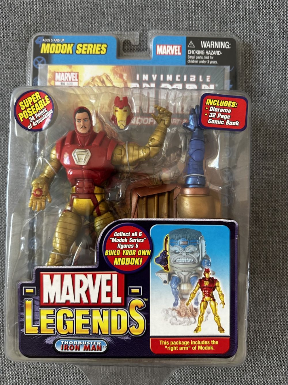 Iron Man (Thorbuster) - ToyBiz - Marvel (Marvel: Legends: 6”) action figure collectible [Barcode 035112711919] - Main Image 3