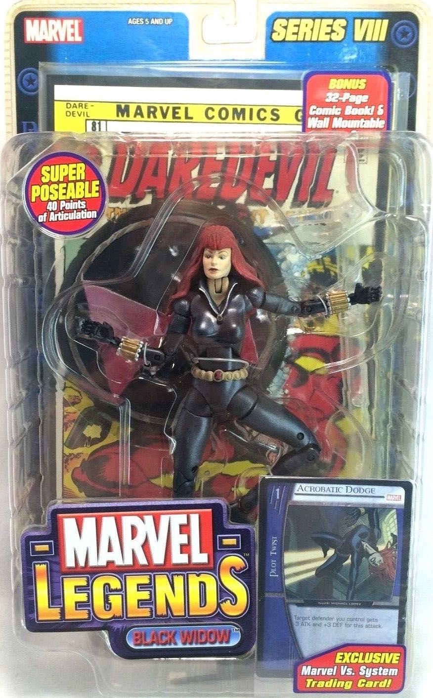 Toybiz Marvel Legends Series VIII Black Widow  - ToyBiz - Marvel (Marvel Legends - Comic Series) action figure collectible [Barcode 086892711323] - Main Image 3