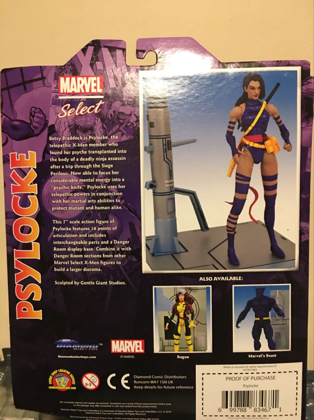 Psylocke - Marvel Comics (X-Men) action figure collectible [Barcode 699788834671] - Main Image 2