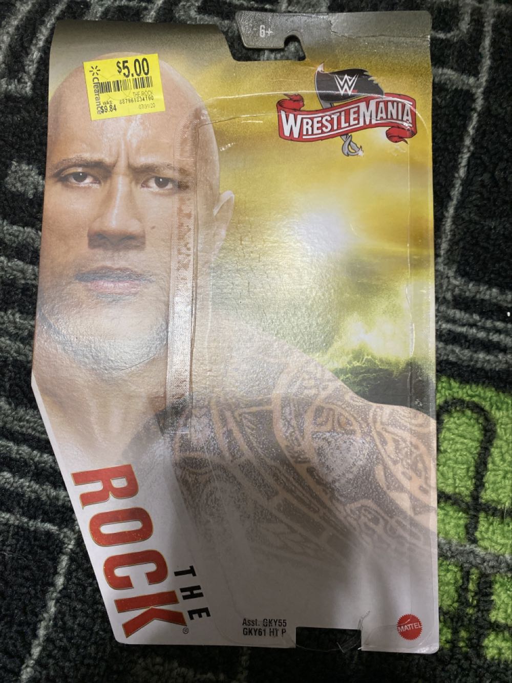 The Rock - Mattel (WrestleMania) action figure collectible [Barcode 887961834192] - Main Image 1