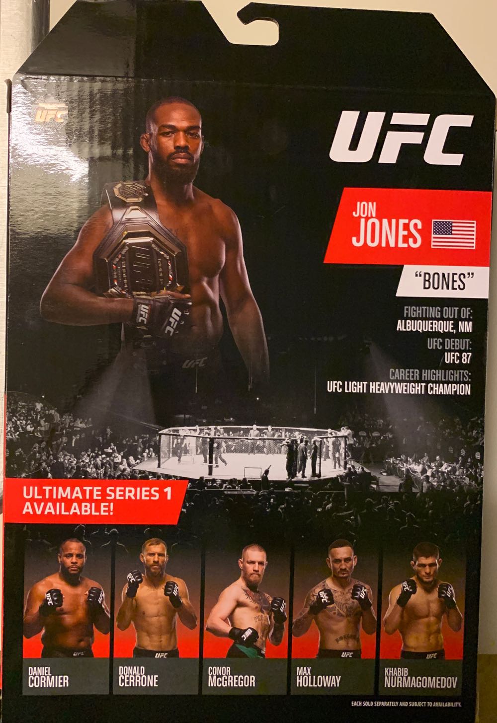 Jazwares UFC Ultimate Series 2020 Jon Jones Limited Edition  - Jazwares (UFC Collection) action figure collectible [Barcode 191726015949] - Main Image 2