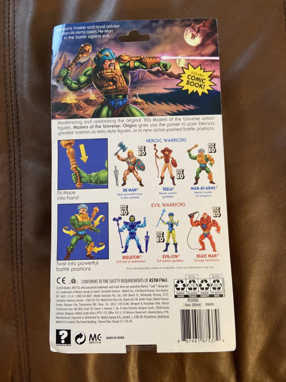 Man-At-Arms - Mattel (Masters Of The Universe Origins) action figure collectible [Barcode 887961875379] - Main Image 2