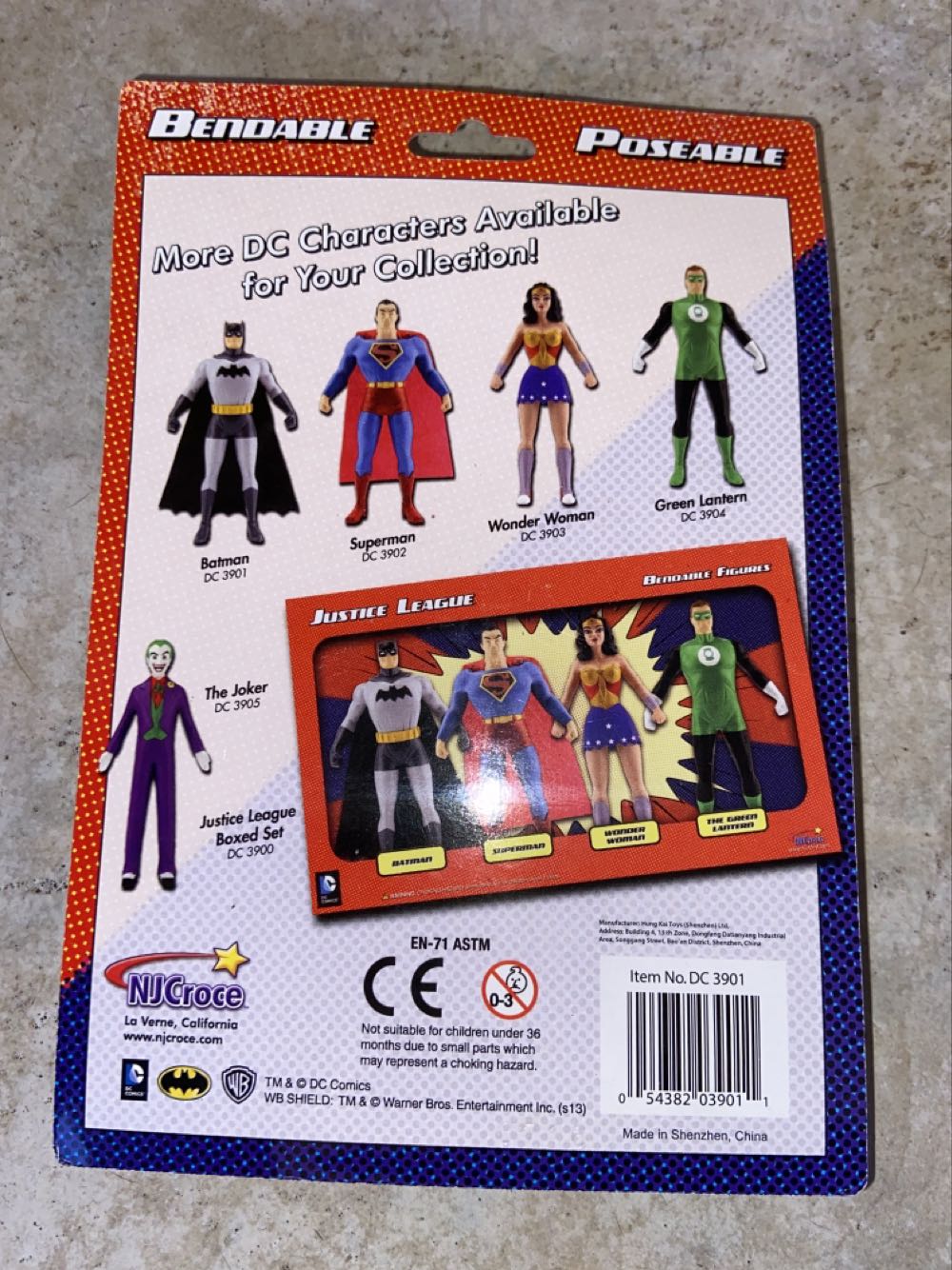 Batman Bendable Poseable Figures - NJCroce (Batman) action figure collectible [Barcode 054382039011] - Main Image 2