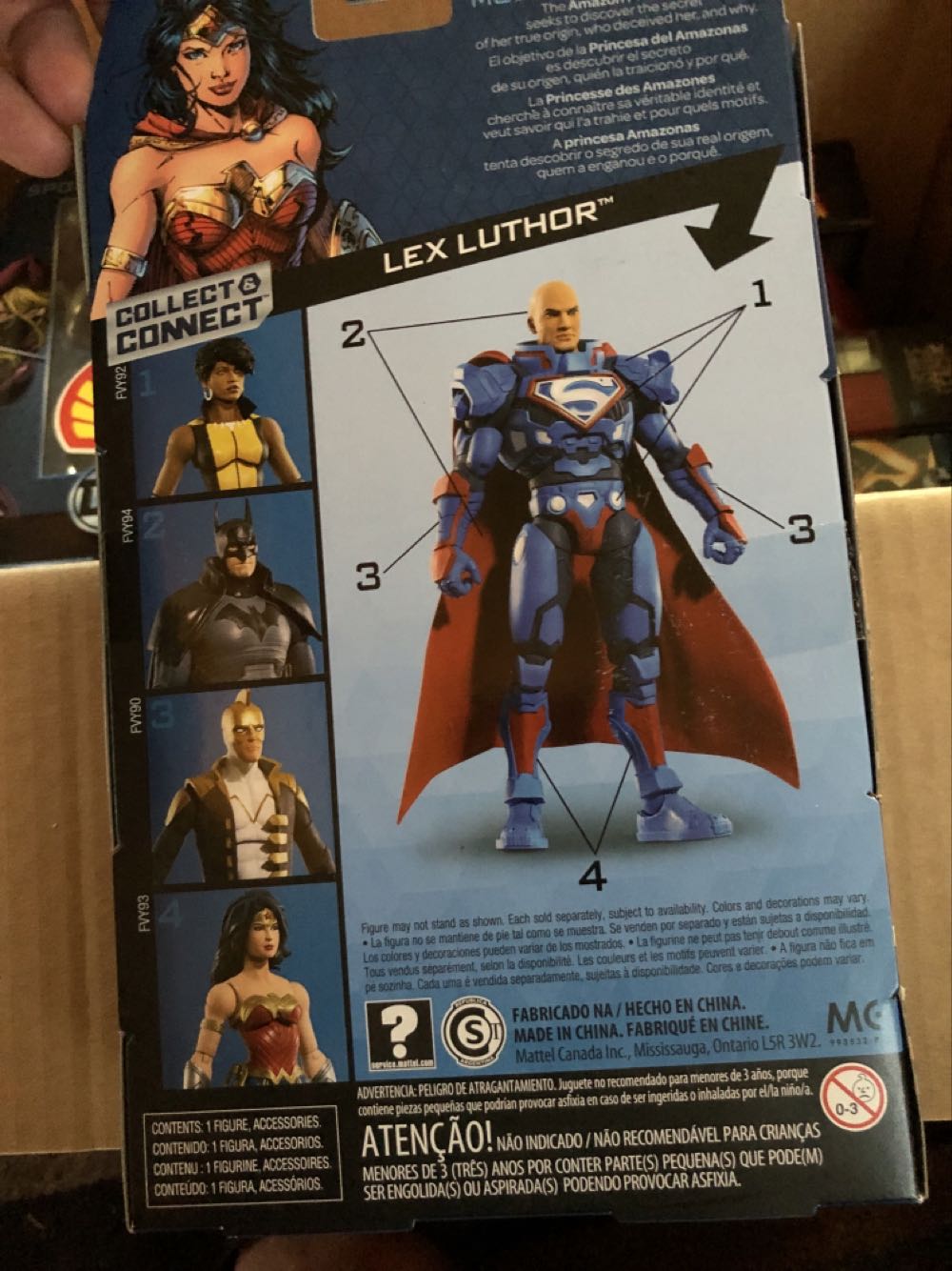 Wonder Woman DC  Baf Lex Luthor - Wonder Woman - DC Mattel (DC Multiverse Lex Luthor) action figure collectible [Barcode 887961670462] - Main Image 2