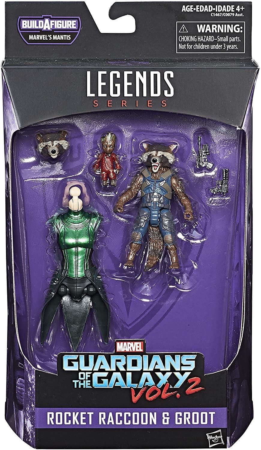 Marvel Legends - Rocket Raccoon w/Groot - Hasbro (Legends) (Guardians Of The Galaxy Vol. 2) action figure collectible - Main Image 2