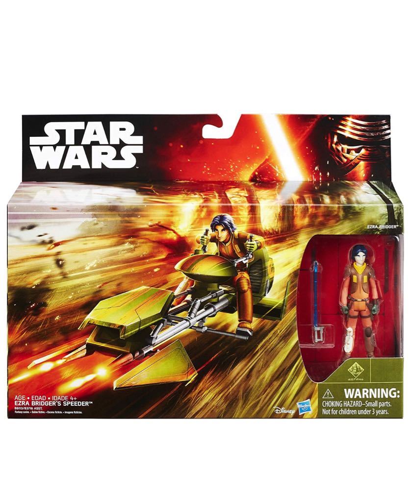 Jedi Padawan Ezra Bridger (Speeder Bike): SWR - Hasbro (Star Wars: The Force Awakens) action figure collectible - Main Image 2