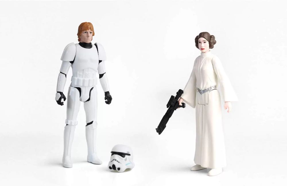 Princess Leia & Luke Skywalker (Stormtrooper Disguise) - Hasbro (Episode IV: A New Hope) action figure collectible - Main Image 3