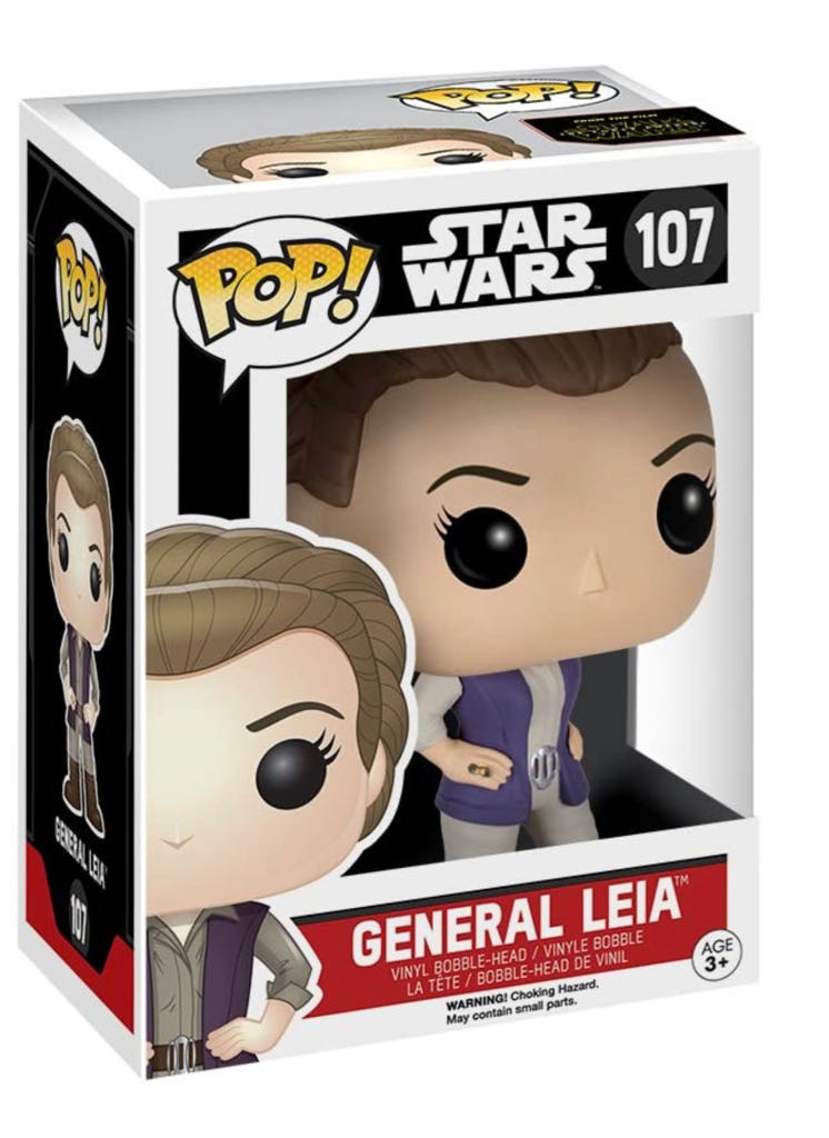 Funko Pop: General Leia (#107) - Funko Pop! (Star Wars - The Last Jedi) action figure collectible - Main Image 2